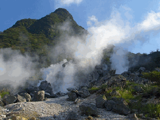 箱根大涌谷の火山ガス