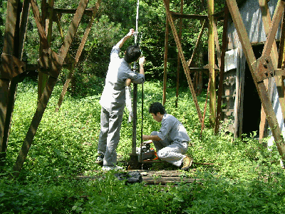 温泉井戸の調査