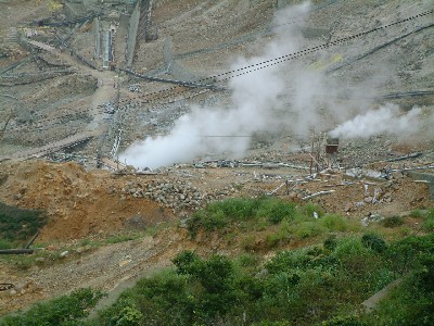 箱根大涌谷の蒸気を利用した温泉