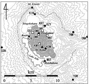 観測点分布図